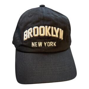 E by Elidan Brooklyn‎ New York Baseball Cap Hat Black/ White Embroidered Logo